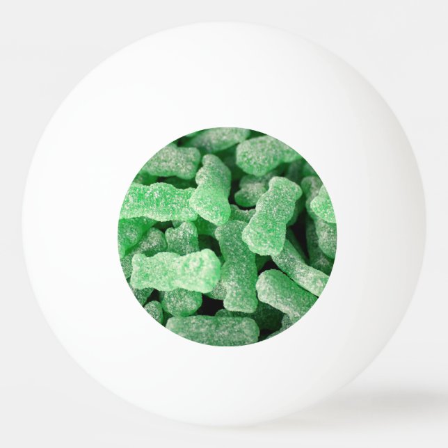 Bolinha De Ping Pong A vodca infundiu doces do urso da geléia (Frente)