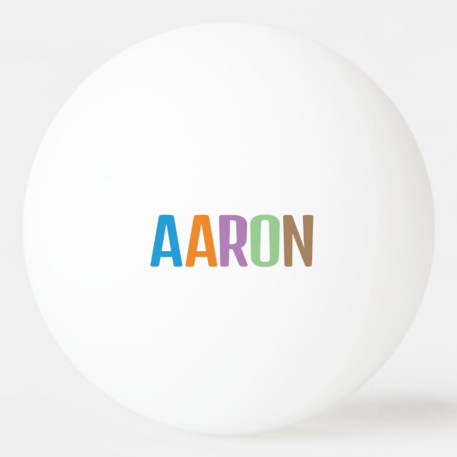 Bolinha De Ping Pong Aaron (Frente)