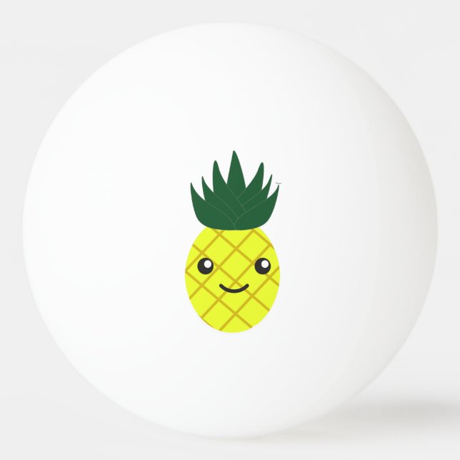 Bolinha De Ping Pong Abacaxi Kawaii Fofo (Frente)