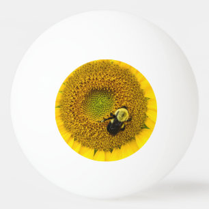 Bolinha De Ping Pong Abelha em girassol