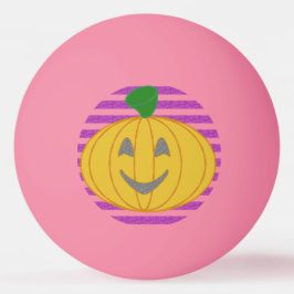 Bolinha De Ping Pong Abóbora Laranja Moderna Grande Feliz