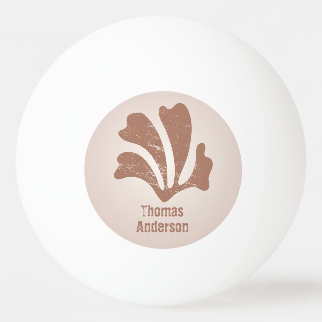 Bolinha De Ping Pong Abstract Art Brown Algae, Kelp (Frente)