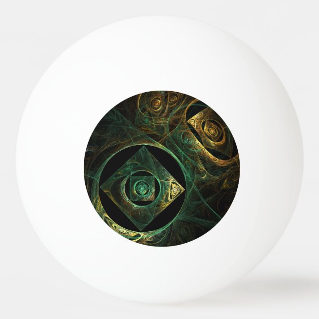 Bolinha De Ping Pong Abstrato de arte de vibrações mágicas (Frente)