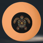 Bolinha De Ping Pong Acabamento colorido de tartaruga design de ungueir<br><div class="desc">Design de tartaruga vintage colorida</div>