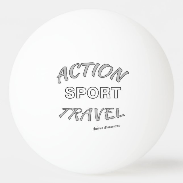 Bolinha De Ping Pong Ação Esporte Viagem (Frente)