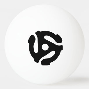 Bolinha De Ping Pong Adaptador de vinilo de 7 polegadas e 45 rpm, inser