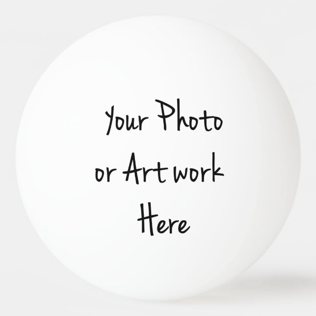 Bolinha De Ping Pong Adicionar Sua Própria Arte, Foto, Texto (Frente)