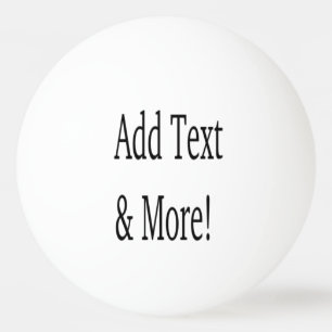 Bolinha De Ping Pong Adicionar texto e mais! Personalizar seu próprio p