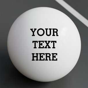 Bolinha De Ping Pong Adicione seu próprio texto personalizado aqui pret