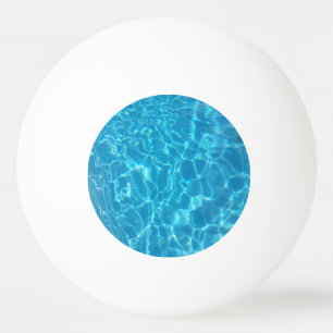 Bolinha De Ping Pong Água de Piscina Azul Céu Cristalino