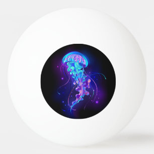 Bolinha De Ping Pong Água-viva brilhante a cores