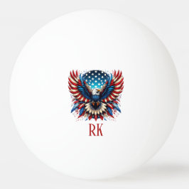 Bolinha De Ping Pong Águia Americana Patriótica