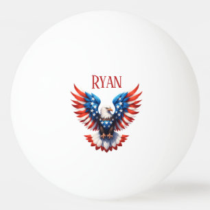 Bolinha De Ping Pong Águia Americana Patriótica