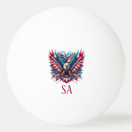 Bolinha De Ping Pong Águia Americana Vermelha Branca e Azul