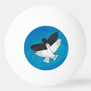 Bolinha De Ping Pong Águia Sombra em Azul