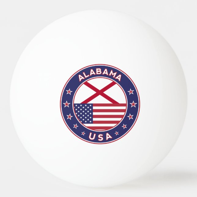 Bolinha De Ping Pong Alabama (Frente)