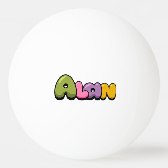 Bolinha De Ping Pong Alan (Frente)