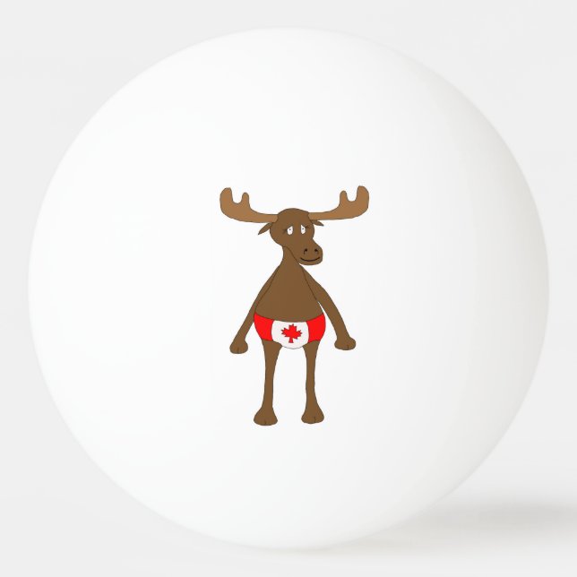 Bolinha De Ping Pong Alces canadenses (Frente)