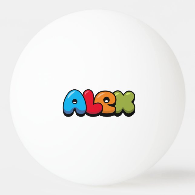 Bolinha De Ping Pong Alex (Frente)