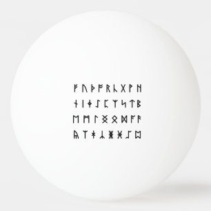 Bolinha De Ping Pong Alfabeto Runic [Futhorc]