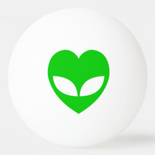 Bolinha De Ping Pong Alienígena Love Heart