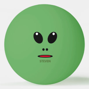 Bolinha De Ping Pong Alienígena Verde Engraçado Personalizada