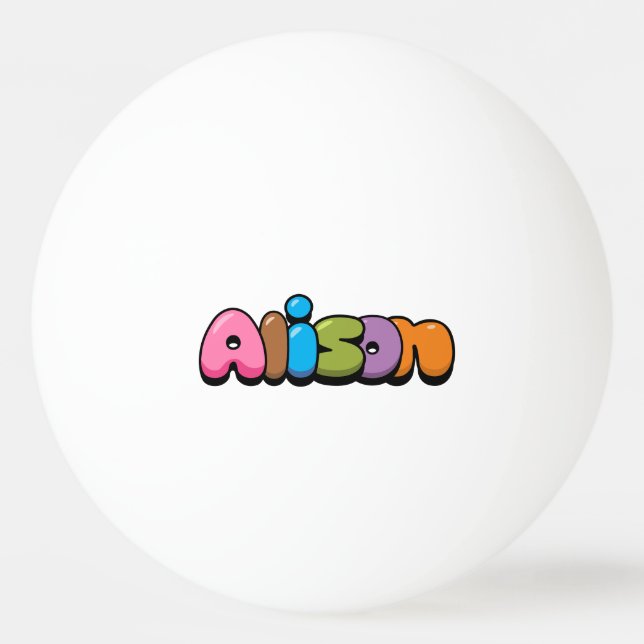 Bolinha De Ping Pong Alison (Frente)