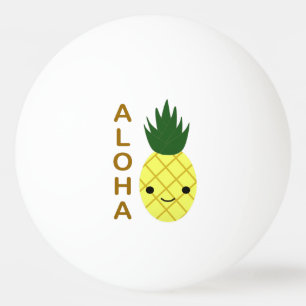 Bolinha De Ping Pong Aloha abacaxi bonito de Kawaii