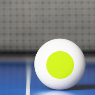 Bolinha De Ping Pong amarelo chartreuse cor sólida