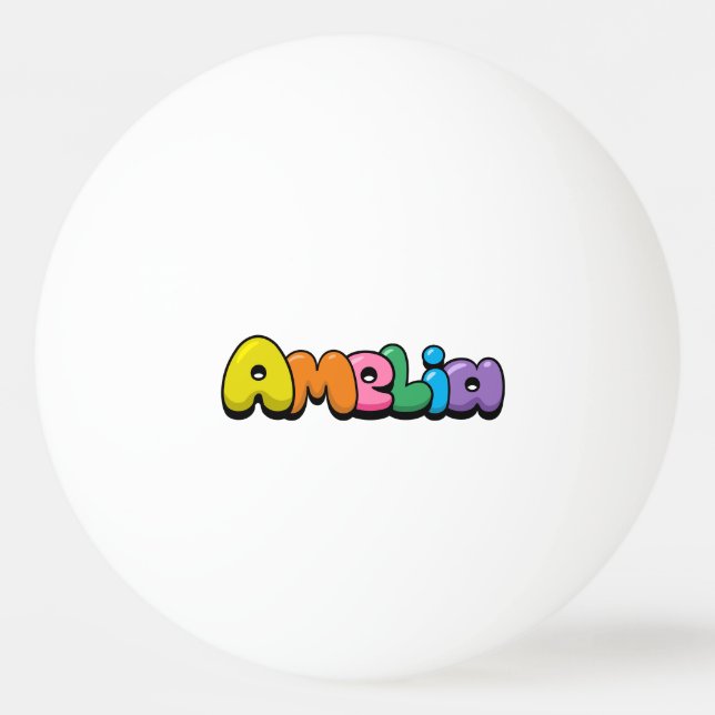 Bolinha De Ping Pong Amelia (Frente)