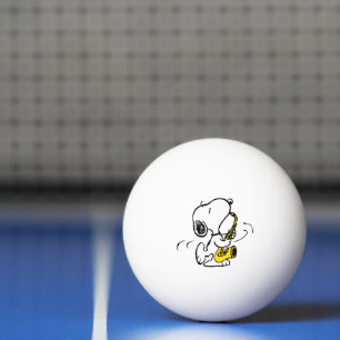 Bolinha De Ping Pong Amendoins Jogador Esnoopy Saxofone