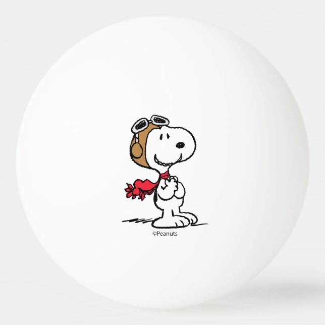 Bolinha De Ping Pong Amendoins | Snoopy O Áce Voador (Frente)