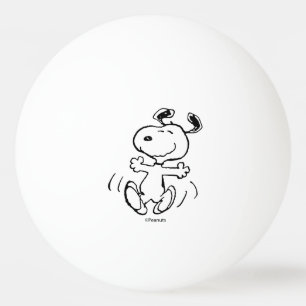 Bolinha De Ping Pong Amendoins Uma dança feliz snoopy