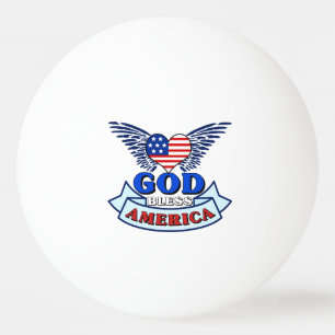 Bolinha De Ping Pong América Deus abençoe