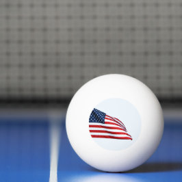 Bolinha De Ping Pong American Flag 2412