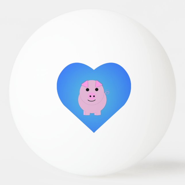 Bolinha De Ping Pong Amor Piggy (Frente)