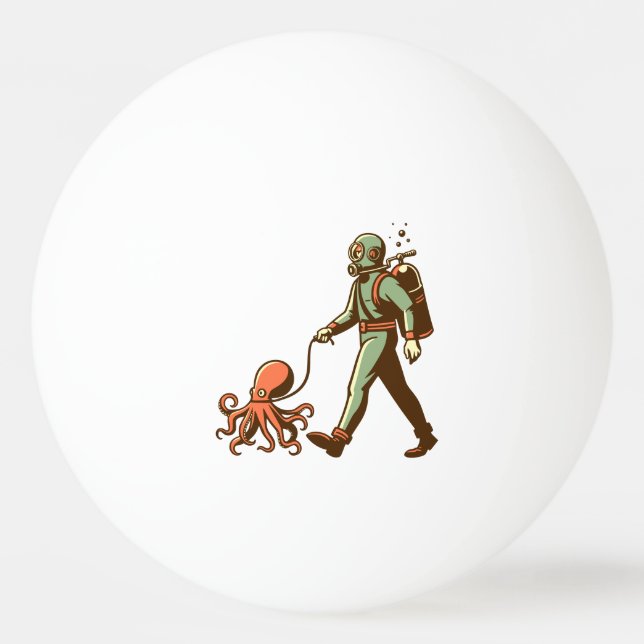 Bolinha De Ping Pong Andando pelo polvo (Frente)
