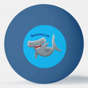 Bolinha De Ping Pong Animação engraçada de tubarão Hammerhead