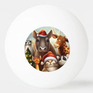 Bolinha De Ping Pong Animais de Natal (6)