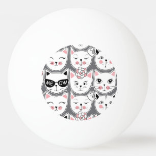 Bolinha De Ping Pong Animais Engraçados Set_014