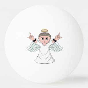Bolinha De Ping Pong Anjo Amorador de Música Pesada