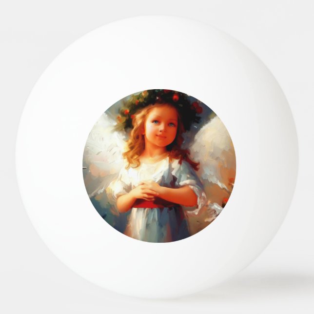 Bolinha De Ping Pong Anjo Natal (1) (Frente)