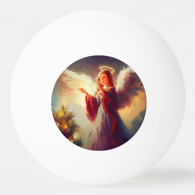 Bolinha De Ping Pong Anjo Natal (3) (Frente)