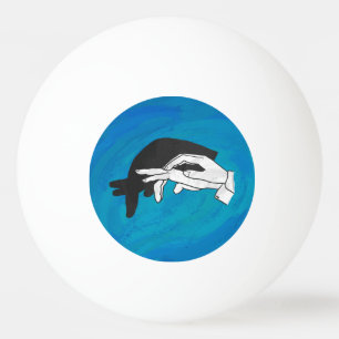 Bolinha De Ping Pong Anteatro Sombra de Azul