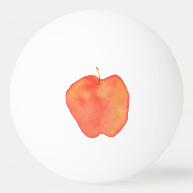 Bolinha De Ping Pong Apple de Aquarela (Frente)