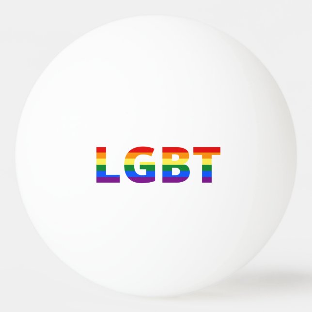Bolinha De Ping Pong Arco-Íris Lgbt (Frente)