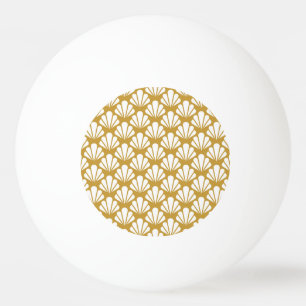 Bolinha De Ping Pong Art Deco, padrão floral geométrico sem costura.