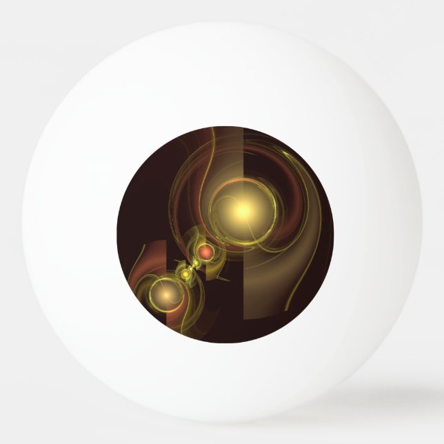 Bolinha De Ping Pong Arte Abstrato de Conexão Inteira (Frente)