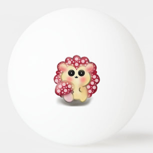 Bolinha De Ping Pong Arte de Cogumelo Vermelho Kawaii Fofinhoouriço Fun