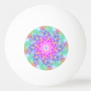 Bolinha De Ping Pong Arte de Mandala, Colorida, Luzes Brilhantes